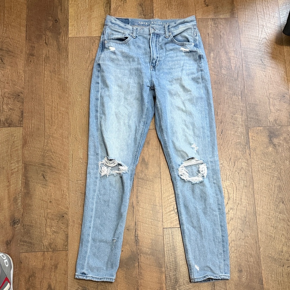 American Eagle Outfitters Light Blue High Rise Jeans